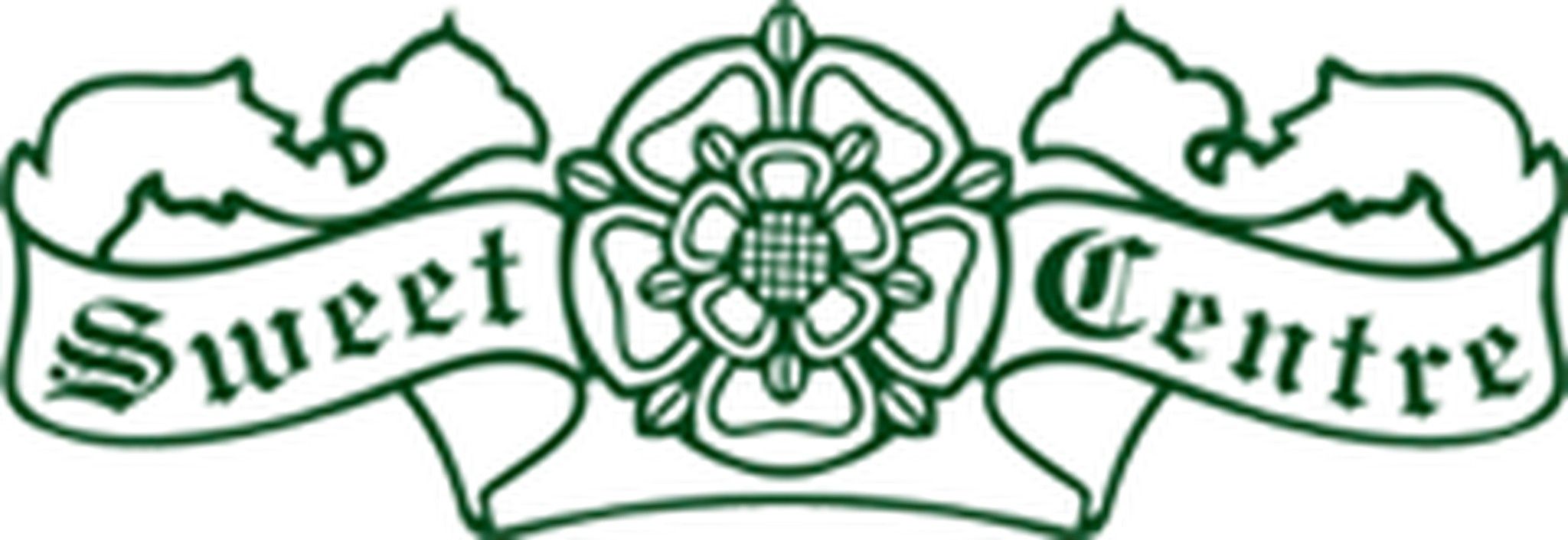 Logotipo de Sweet Centre. Tienda de golosinas y caramelos