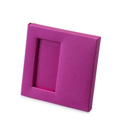 Caja 2 napolitanas fucsia 10x10x1,5cm min25