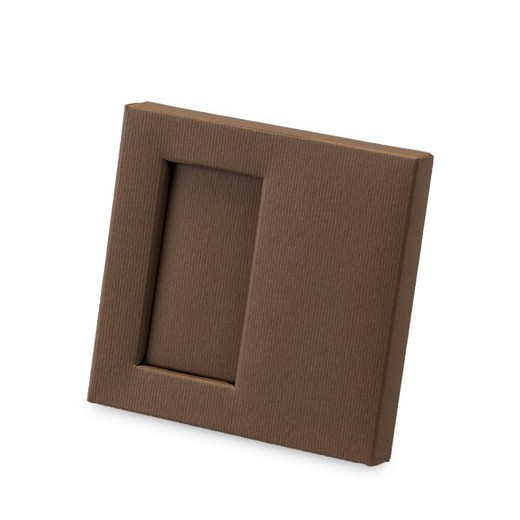 Caja 2 napolitanas marrón 10x10x1,5cm min25