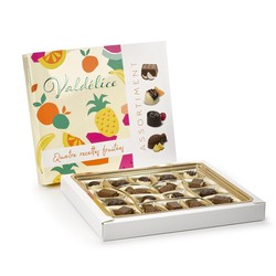 Valdelice caixa de chocolates de frutas 200 gr