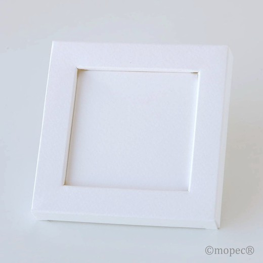 Caja marco blanca 10x10x1,5cm min25