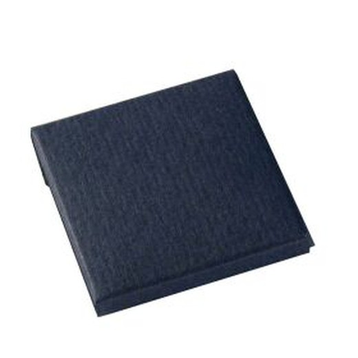 Cajita azul oscuro 4,5x4,5x0,5cm, min.25