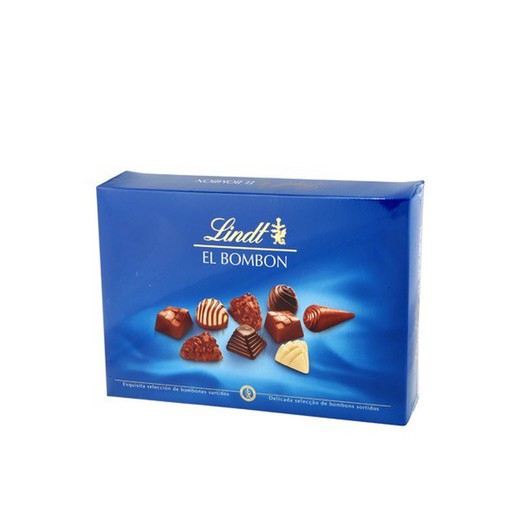 Estuche El Bombon 150 Gr Lindt Caja Azul