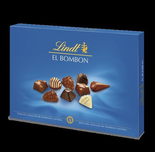 Estuche El Bombon Lindt Caja Azul