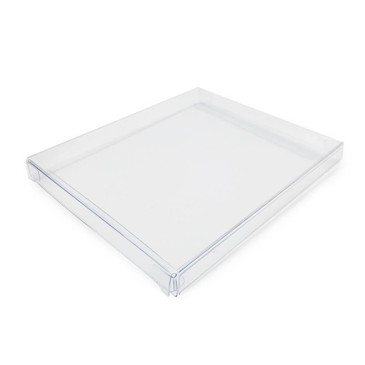 Estuche PVC transparente 14,2x11,7x1,4cm. min.25