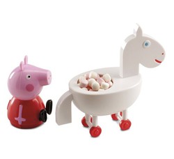 Cavalo com exibição de doces Peppa Pig Dekora