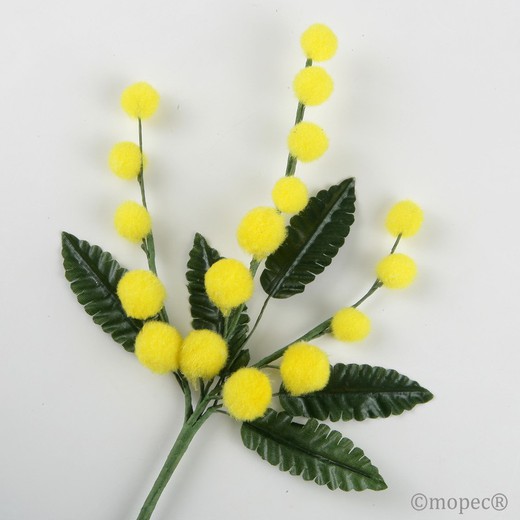 Flor mimosa 22cm.,mín.12