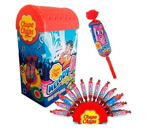 Can Melody Pops Fraise 90Uds Chupa Chups