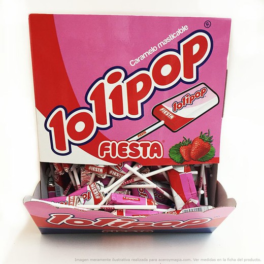 Lolipop Fresa 100 Unidades