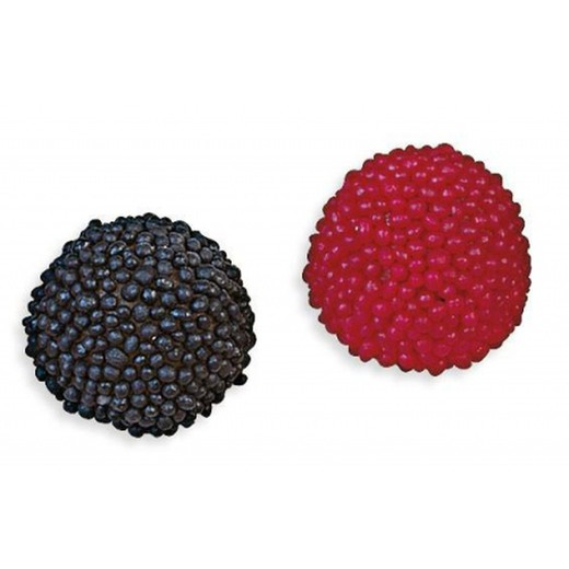 Moras grandes rojas y negras de Fini