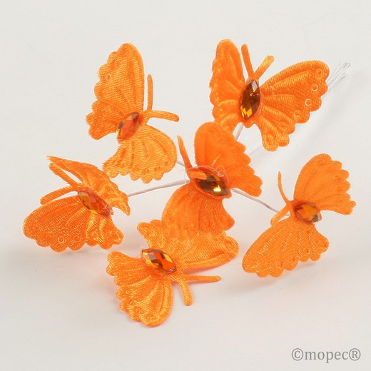 Ramito mariposas naranja precio x pomo de 6, min.12