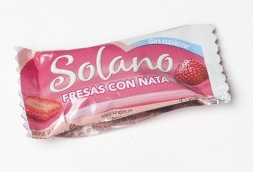 Saveur de fraise et crème Solano sans sucre