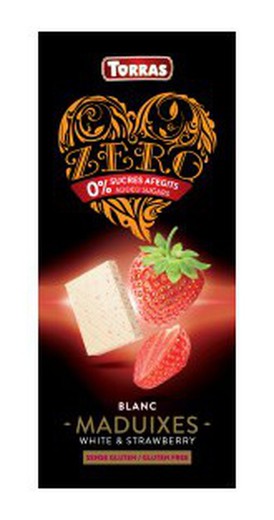 Choco Zero White Strawberry 125Gr Torras Tablette