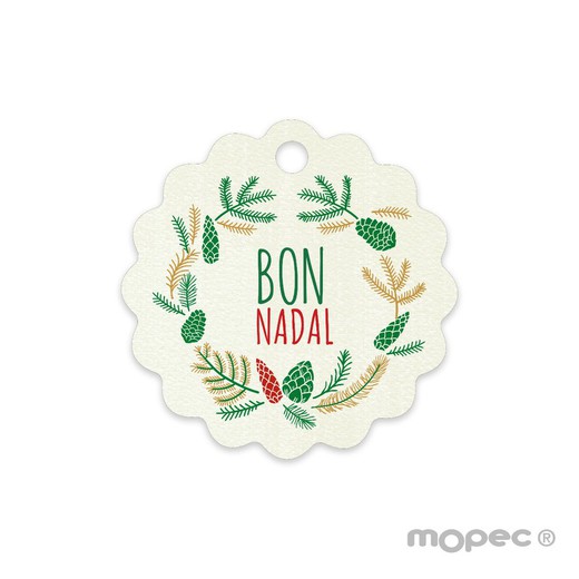 Tarjeta ondulada Orla Bon Nadal 4cm (preciox28u) min.28