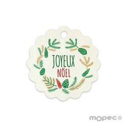 Tarjeta ondulada Orla Joyeux Noël 4cm