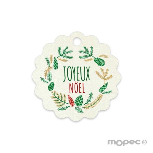 Tarjeta ondulada Orla Joyeux Noël 4cm