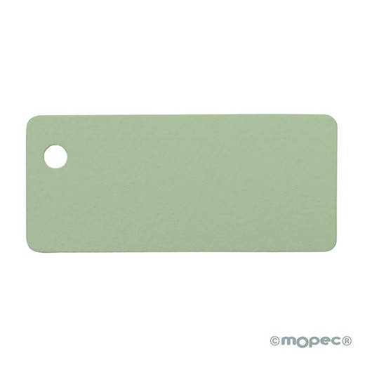 Tarjetas 24x54mm verde precio de 100uds