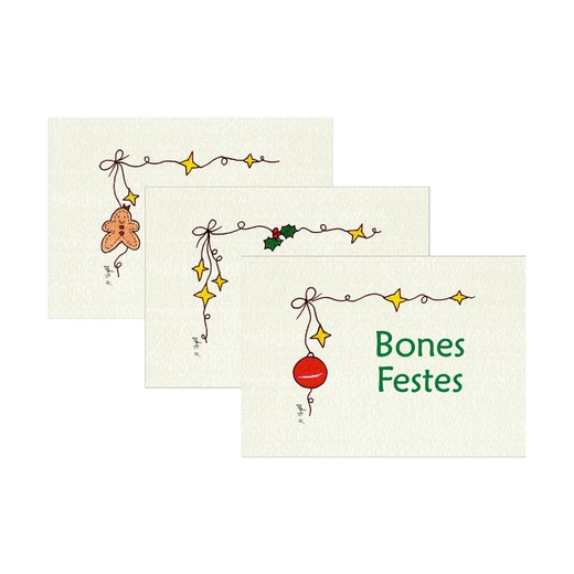 Tarjetas Bones Festes Linea Christmas1hj=36tarj. min.5