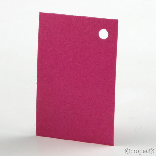 Tarjetas fucsia 4,5x3cm precio de 100u.