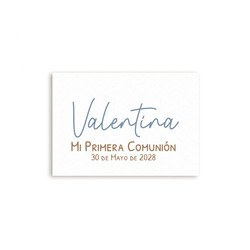 Tarjetas precortadas marrón y azul 36xhj., min.5