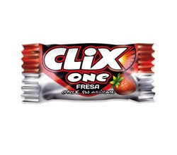 Chicle Clix Fresa (200 unidades). Chicle sin azúcar sabor a Fresa