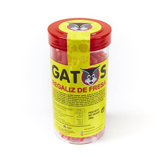 Alcaçuz de morango el gato 200 gramas (12 unidades)