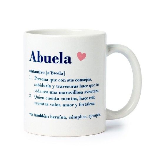 Taza cerámica Abuela definición