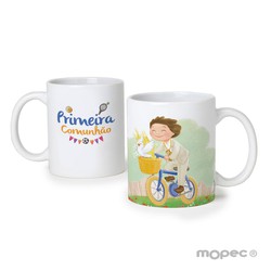 Taza cerámica niño Primeira Comunhão con caja regalo