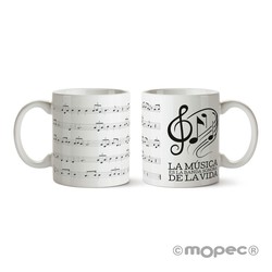 Taza cerámica Partitura musical CAT en caja regalo