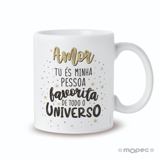 Taza cerámica Tu és minha pessoa favorita