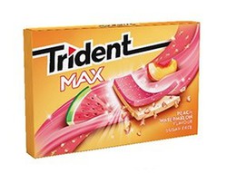 Trident Max Feuille Melon Et Pastèque 12Uds