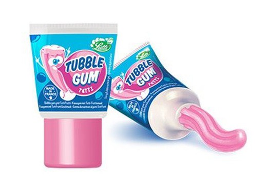 Tube Tubble Gum Fragola 18Uds