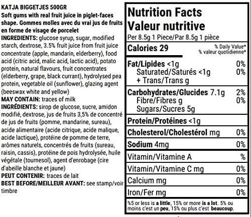 Golosinas veganas Biggetjes veganos (500 gramos) de Katja. Cerditos veganos