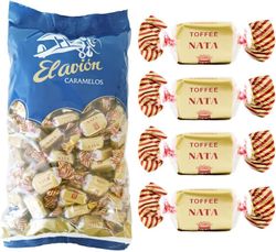 Caramelos Toffe Nata El Avion (1kg) Caramelos masticables