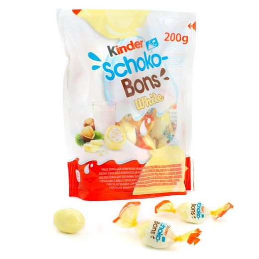 Bolsa Huevos Schokobons White 200gramos(32 mini huevos) de Kinder
