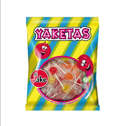 Sac à sucettes rondes assorties Jake (150U.)