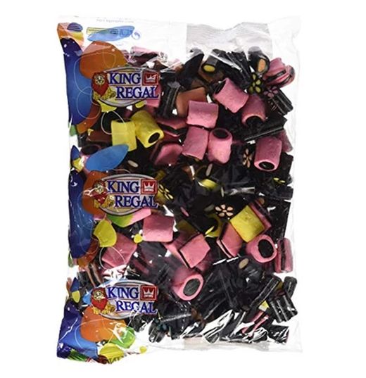 Sachet de réglisse assorti King Regal anglais