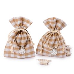 Bolsita 4 carmelos con medallita paloma surtido, min.2