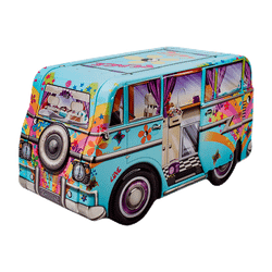 Lata bombones praliné leche 'Mini Camper Hippy' 150g de Chocoday