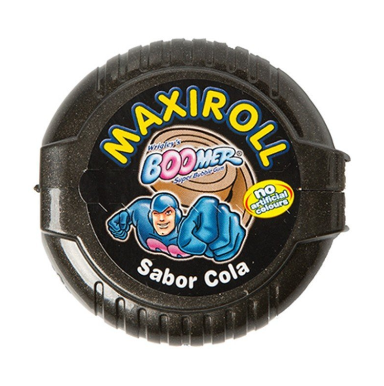Chicle Boomer Maxiroll Cola. 180cm de chicle (12unidades) 12 unidades