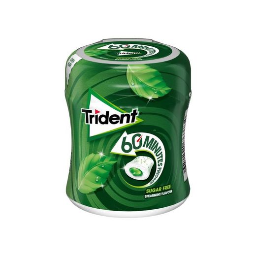 Bote Trident 60 minutos Hierbabuena 50 chicles Sin Azúcar (6 botes).Chicle Sin Azúcar Hierbabuena
