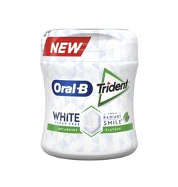 Bote Trident OralB White Hierbabuena 50 chicles Sin Azúcar (6 botes)