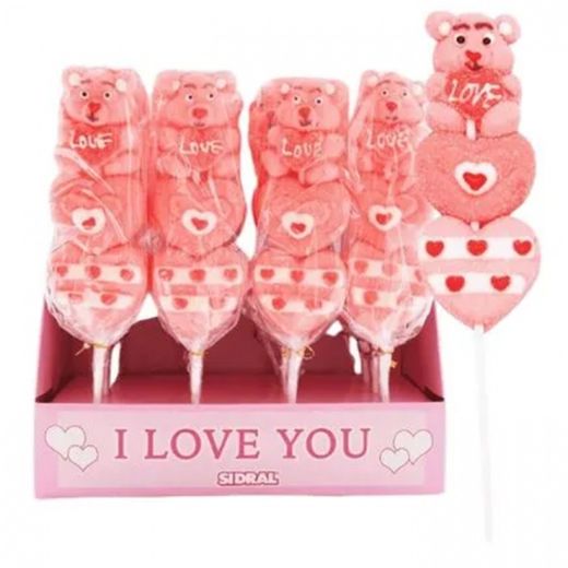 Brocheta Osito Love de Nube y corazones (16 unidades) de  Sidral
