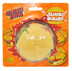 Burguer Jumbo de golosinas. Hamburguesa gigante de golosina