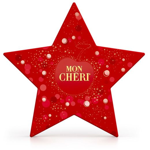 Mon Cheri Boîte de Chocolat Étoile de Noël 14 unités (147 grammes)