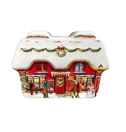 Caja Bombones lata Tienda de Navidad 150gr Chocoday