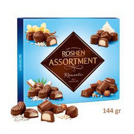 Scatola di cioccolatini romantici 144 Gr Roshen