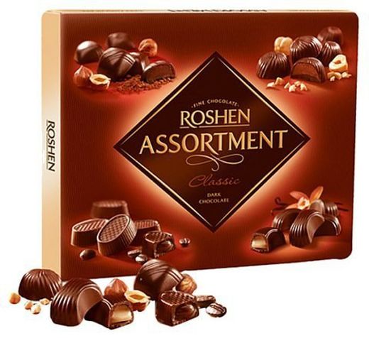 Scatola di cioccolatini assortiti 154 Gr Roshen