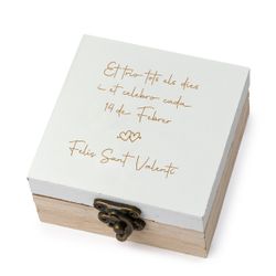 Caja madera San Valentín 8,5x4,5x8,5cm.
