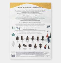 Calendario Adviento Figuras 3D Chocolate 70% (216gramos)